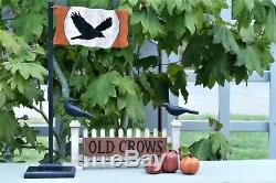 Harold Turpin American Folk Art Old Crows House With Crow Fence & Crow Flag Po