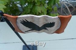 Harold Turpin American Folk Art Old Crows House With Crow Fence & Crow Flag Po