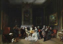 Herman Frederik Carel Ten Kate Antique Dutch Old Master Oil Painting Interior