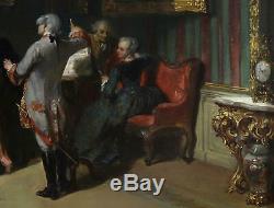 Herman Frederik Carel Ten Kate Antique Dutch Old Master Oil Painting Interior