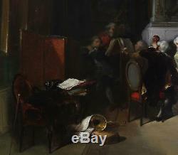 Herman Frederik Carel Ten Kate Antique Dutch Old Master Oil Painting Interior