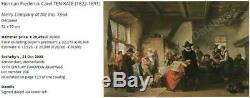 Herman Frederik Carel Ten Kate Antique Dutch Old Master Oil Painting Interior