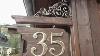 House Numbers How Make A Vintage Antique Shield Classic Hanging Sign With Bracket And Brass Numbers