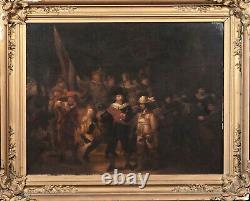 Huge 17th Century Dutch Old Master The Night Watch Soldier REMBRANDT (1606-1669)