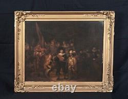 Huge 17th Century Dutch Old Master The Night Watch Soldier REMBRANDT (1606-1669)