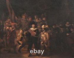 Huge 17th Century Dutch Old Master The Night Watch Soldier REMBRANDT (1606-1669)