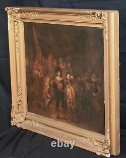 Huge 17th Century Dutch Old Master The Night Watch Soldier REMBRANDT (1606-1669)