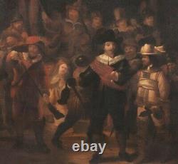 Huge 17th Century Dutch Old Master The Night Watch Soldier REMBRANDT (1606-1669)