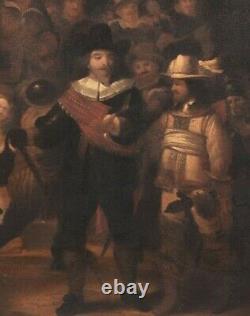 Huge 17th Century Dutch Old Master The Night Watch Soldier REMBRANDT (1606-1669)