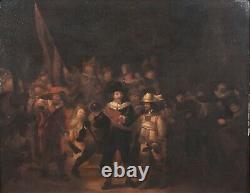 Huge 17th Century Dutch Old Master The Night Watch Soldier REMBRANDT (1606-1669)