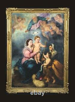 Huge 18th Century Spanish Old Master The Virgin Of Seville Madonna Baby MURILLO