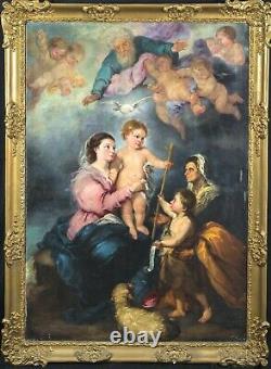 Huge 18th Century Spanish Old Master The Virgin Of Seville Madonna Baby MURILLO