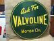 Huge Vintage 1952 Double Sided Valvoline Motor Oil Sign Antique Old Gas 9337