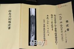 (IT-36) Old Blade TACHI MORIMITU sign with New NBTHK Judgment paper MUROMACHI