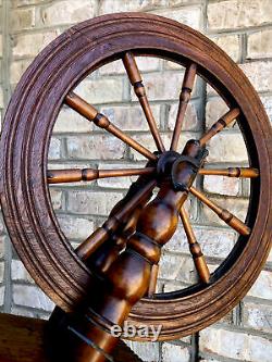 I-Leight, ONE-OF-A-KIND AUTHENTIC FLAX SPINNING WHEEL ORIGINAL, OLD SALEM NC