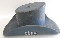 Iron Hat Trade Store Display Advertisement Sign Hats Hanging, Blue