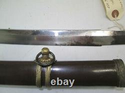 JAPANESE SAMURAI wakisashi SWORD SIGNED HIRO SHIGE OVER 400 YEARS OLD #W49