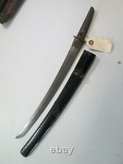 JAPANESE SAMURAI wakisashi SWORD SIGNED KUNI SADA OVER 400 YEARS OLD #S19