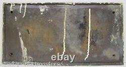 JERSEY APARTMENTS Old Brass Building Plaque Sign ASBURY PARK NJ Shore Embossed