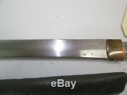 Japanese Samurai Wakisashi Sword With No Mounts Old Blade Signed #t78