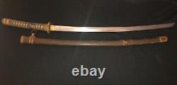 Japanese WW2 Army Sword -Antique/Old WWII Samurai Katana -SIGNED & DATED