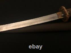 Japanese WW2 Army Sword -Antique/Old WWII Samurai Katana -SIGNED & DATED