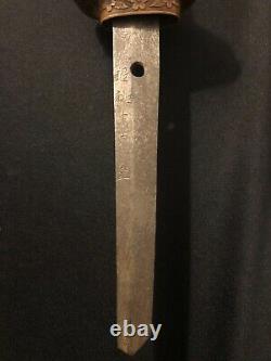 Japanese WW2 Army Sword -Antique/Old WWII Samurai Katana -SIGNED & DATED