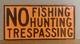 Kansas Old Steel Sign Posted No Trespassing Hunting Embossed Repainted Plate Rp