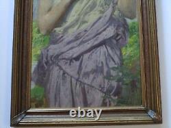 Karl Witholm Painting Risque Masterpiece Gorgeous Art Nouveau Deco Antique Old