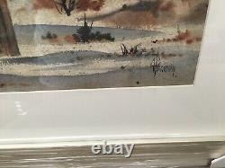 Koppers Coke Patterson N. J. Signed A. Barbour Watercolor Industrial Scene Old