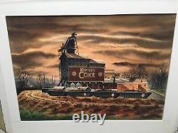 Koppers Coke Patterson N. J. Signed A. Barbour Watercolor Industrial Scene Old