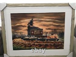 Koppers Coke Patterson N. J. Signed A. Barbour Watercolor Industrial Scene Old