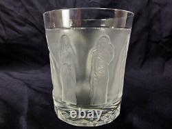 Lalique Femmes Antiques Flat Tumbler Double Old Fashioned Whiskey Glass