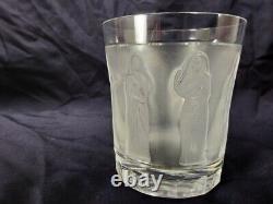 Lalique Femmes Antiques Flat Tumbler Double Old Fashioned Whiskey Glass