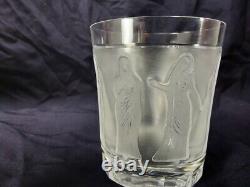 Lalique Femmes Antiques Flat Tumbler Double Old Fashioned Whiskey Glass