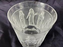 Lalique Femmes Antiques Flat Tumbler Double Old Fashioned Whiskey Glass