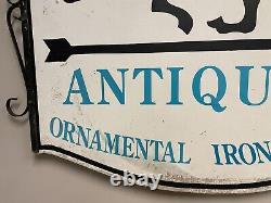Large American Antique sign. Old Florida Store Sign. 2 Sided 46x46