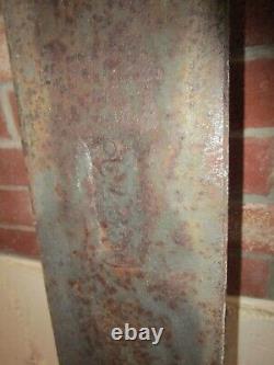 Late 1800's cast iron old textile mill building sign-Nashua Mills