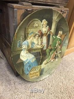 Lemp Beer Tray Charger 1908 2nd Tray Falstaff Pre Pro Old Sign Antique 24 In