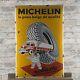 Michelin Enamel Sign 23.6x15.7 (60x40cm) Garage Pneu Bus Old Antique Decoration