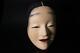 Msk72 Japanese Old Wooden Shakumi (female) Noh Mask Signed #fukai Okame Koomote