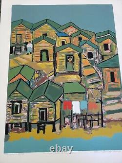 Manuel Hernandez Acevedo / La Perla Old San Juan Vtg Silkscreen, Puerto Rico Art