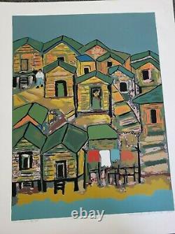 Manuel Hernandez Acevedo / La Perla Old San Juan Vtg Silkscreen, Puerto Rico Art