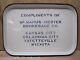 Mcmanus Heryer Brokerage Co Antique Enamel Porcelain Tray Advertising Sign Old