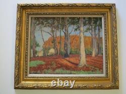 Merritt Signed Painting Antique Masterful Impressionist Vintage Landscape Old