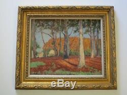 Merritt Signed Painting Antique Masterful Impressionist Vintage Landscape Old