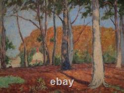 Merritt Signed Painting Antique Masterful Impressionist Vintage Landscape Old