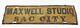 Metal Sign Antique Vintage Old Maxwell Photo Studio Sac City, Iowa 1800s Rare