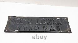 Metal Sign Antique Vintage Old MAXWELL PHOTO STUDIO SAC CITY, IOWA 1800s RARE