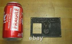 NATIONAL ACME Co CLEVELAND O USA NAMCO Old Advertising Nameplate Sign Plaque